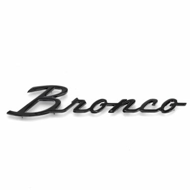 Bronco Script Fender Emblem | Black Chrome | 66-77 Ford Bronco